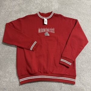 Homefield Washington State Cougars Football Sweatshirt Mens XXL Red Crewneck NWT